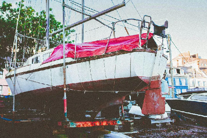 Old sailboat maintenance